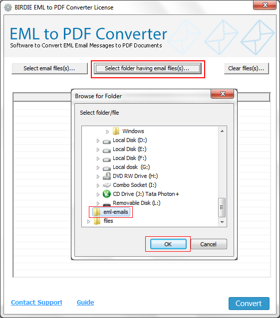 Windows 7 EML Files to PDF Converter 8.0.4 full
